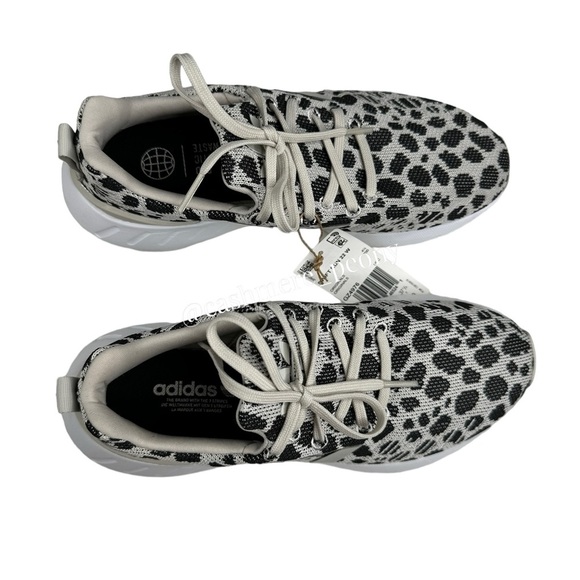 Adidas Swift Run 22 Leopard Cheetah Print Black White Running Shoes Size 6.5 - Picture 2 of 8